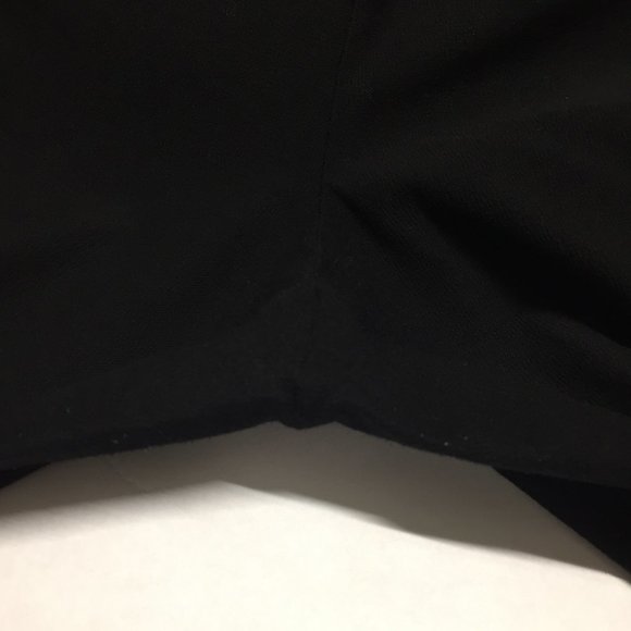 NWT ZARA Black Cut Out Wide Rounded Leg Hem Pull On Soft Pants - Picture 11 of 12